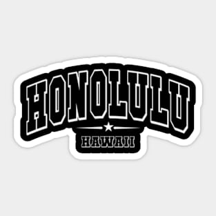 Honolulu Hawaii Hi Sport Athletic Sticker